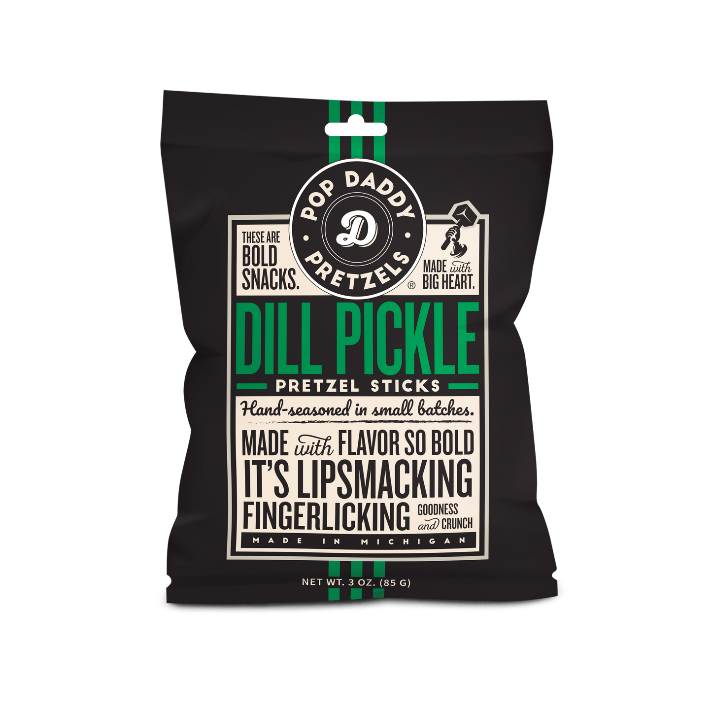 Dill Pickle Seasoned Pretzels 3.0oz