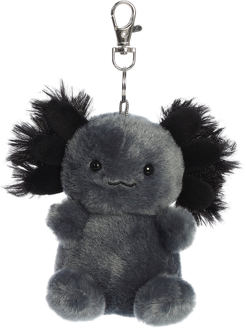 4" Onyx Axolotl Clip On