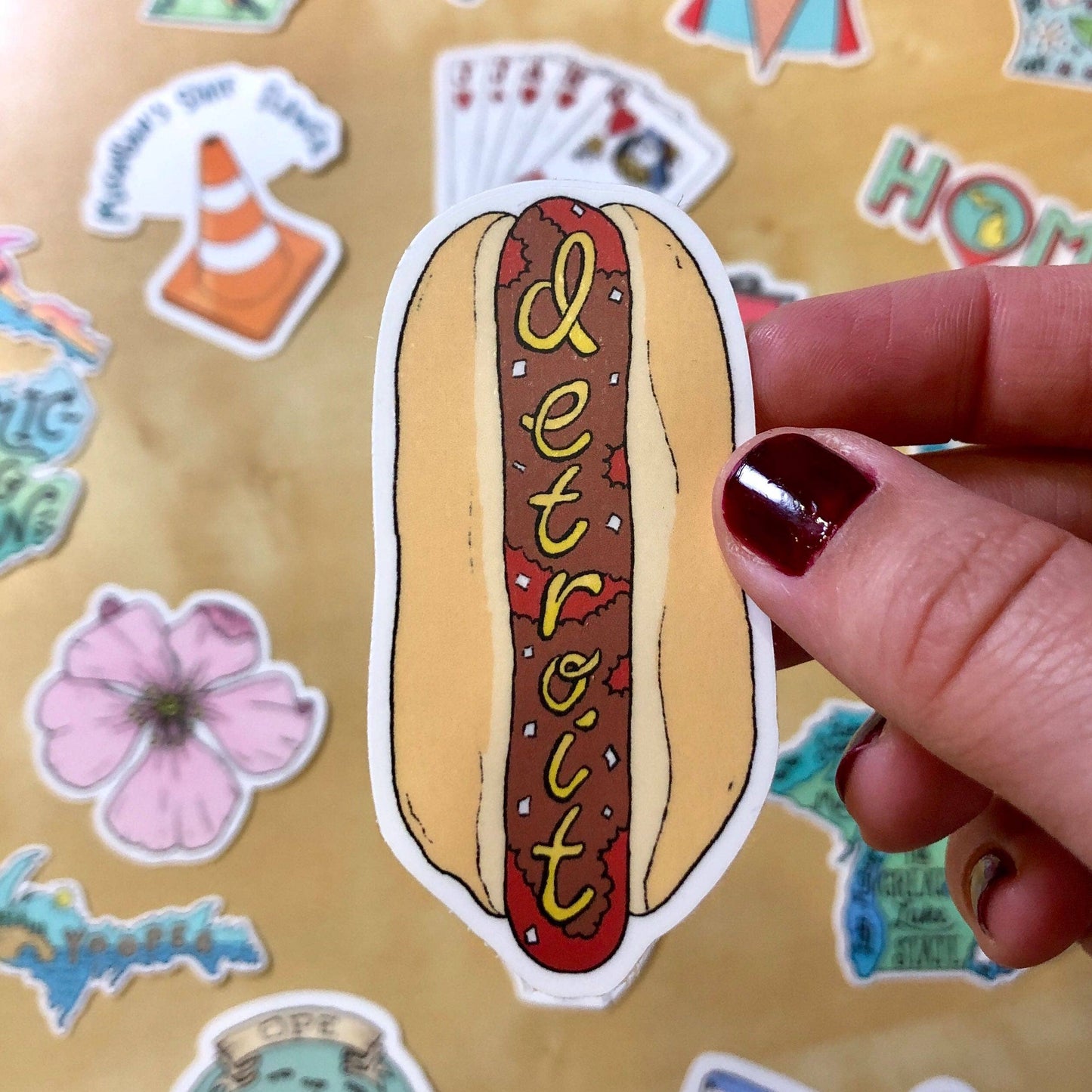 Detroit hot dog Sticker