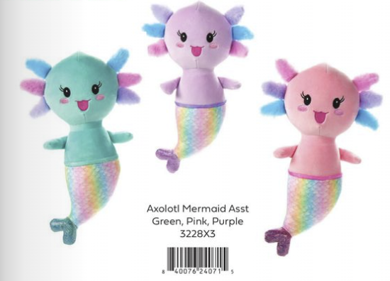 Axolotl Mermaid - Assort Color