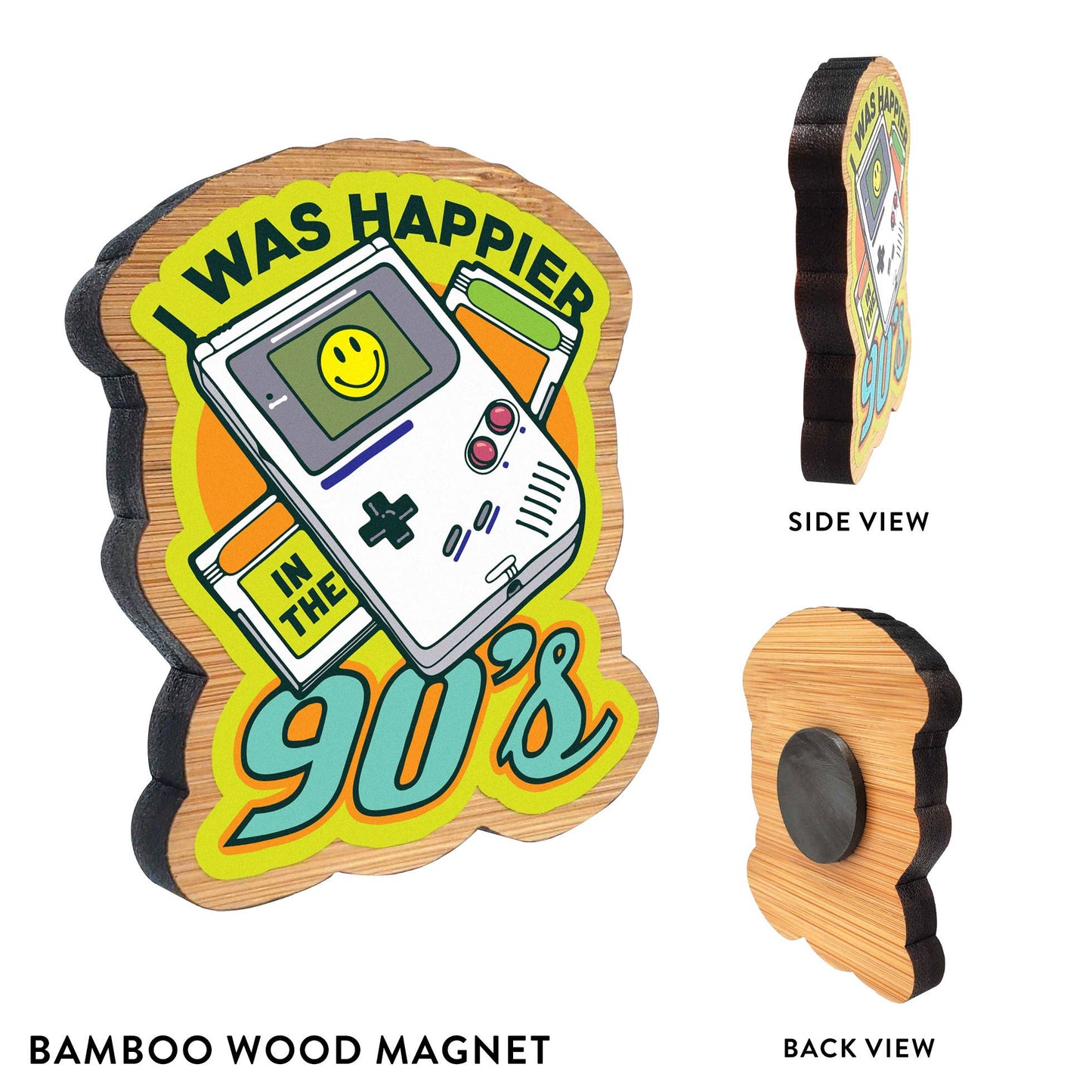 Magnet - Crappie Fish Oval 2: 5/16" Bamboo Wood Magnet