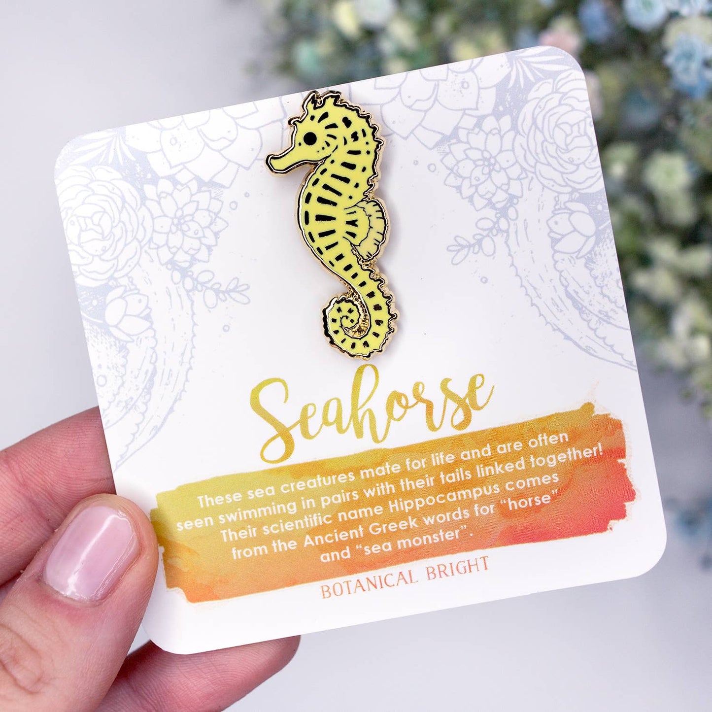 Seahorse Enamel Pin