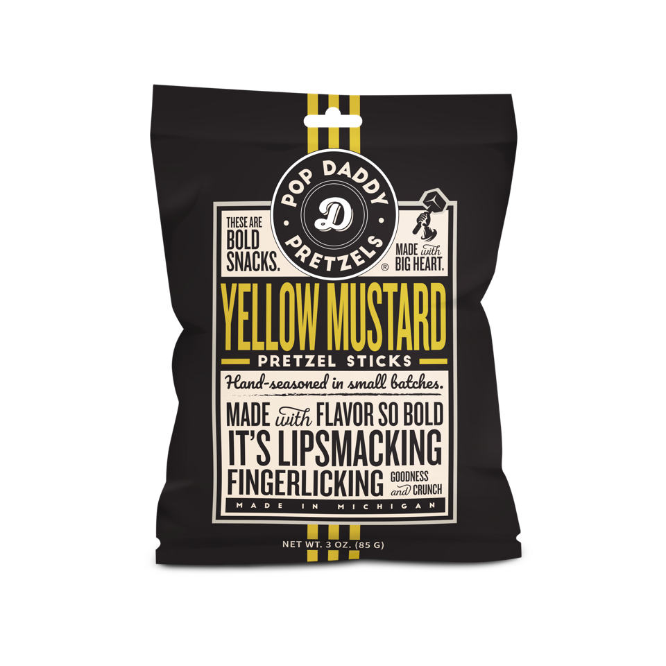 Yellow Mustard Seasoned Pretzels 3.0oz