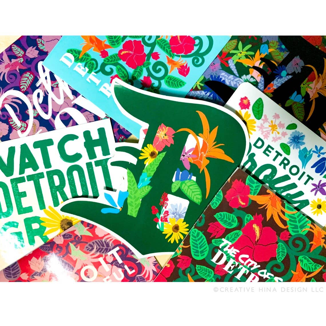 Detroit Floral Sticker Pack