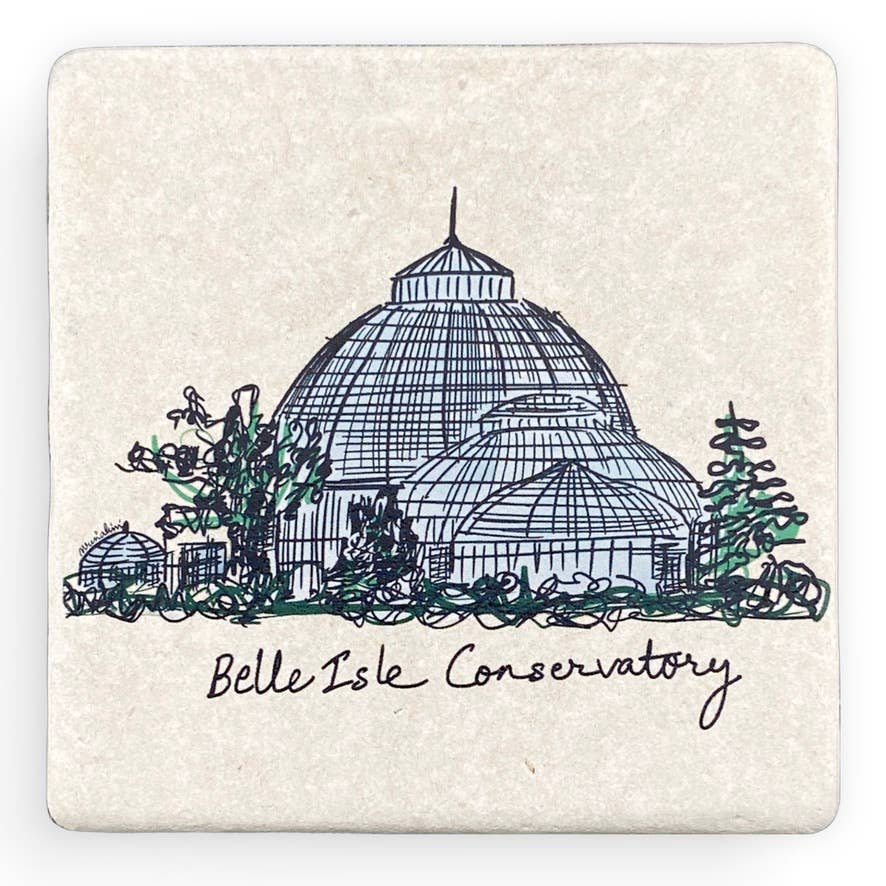 Belle Isle Conservatory Stone Magnet