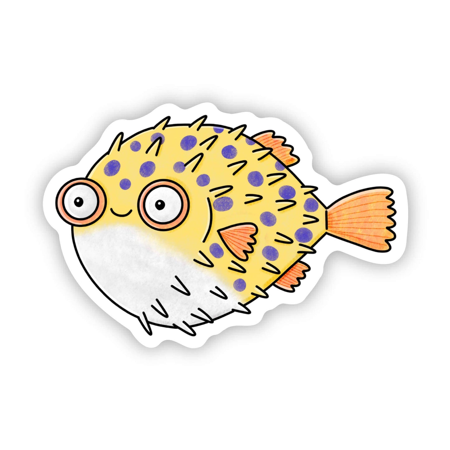 Puffer Fish Sticker - Big Moods