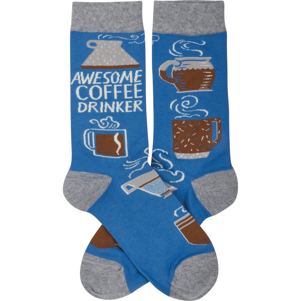 Primitives by Kathy - Awesome Coffee Drinker Socks