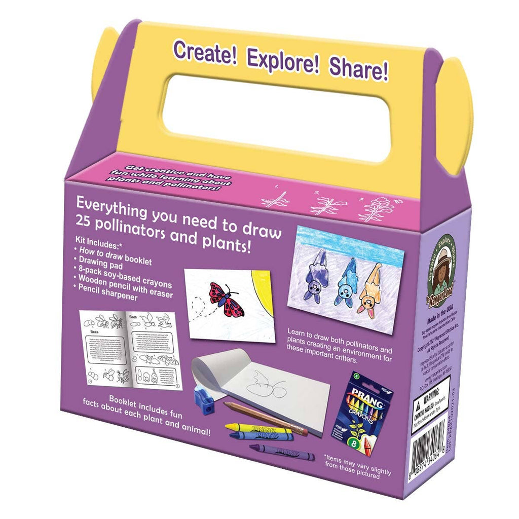 Jr. RangerLand - How to Draw Pollinators and Plants Art Kit