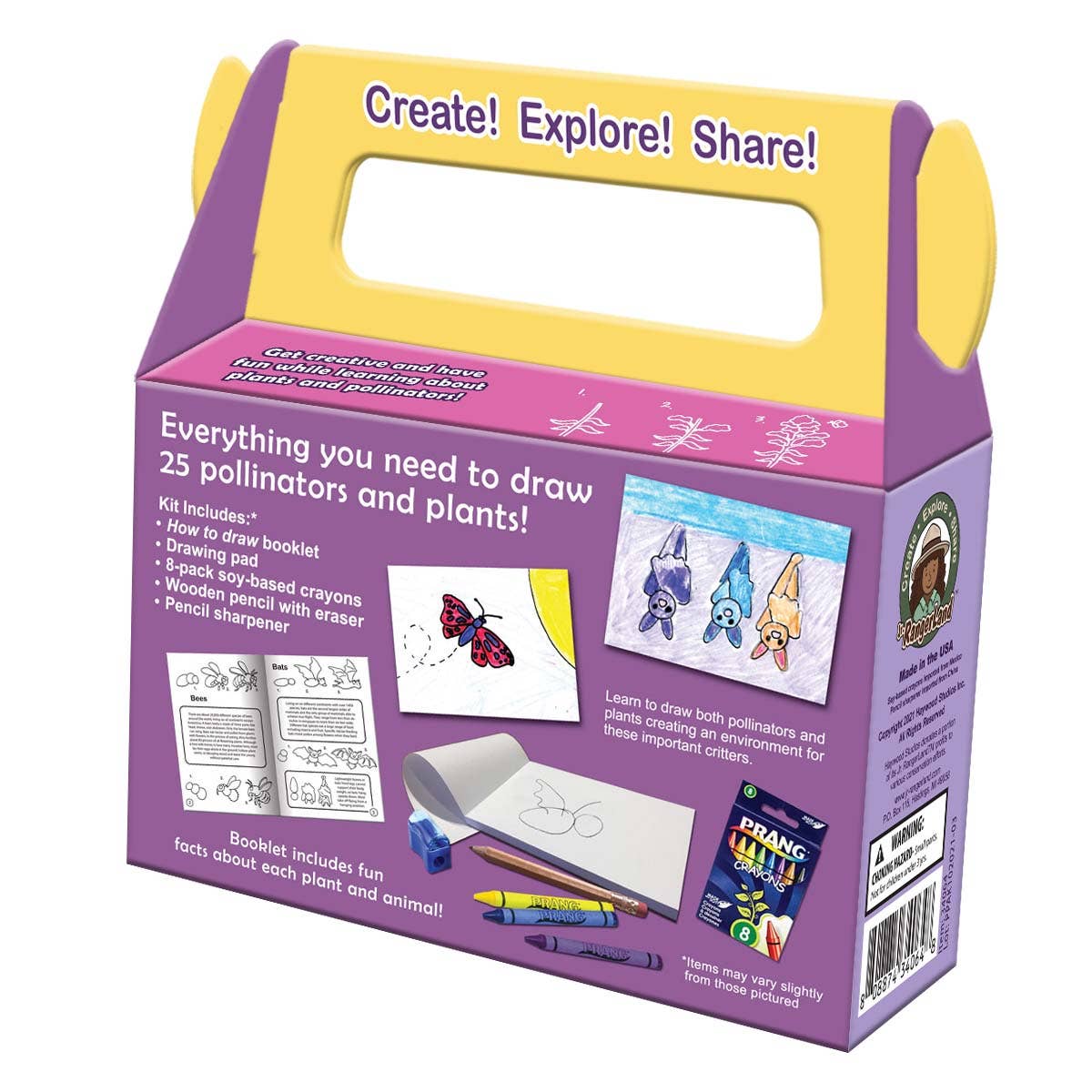 Jr. RangerLand - How to Draw Pollinators and Plants Art Kit