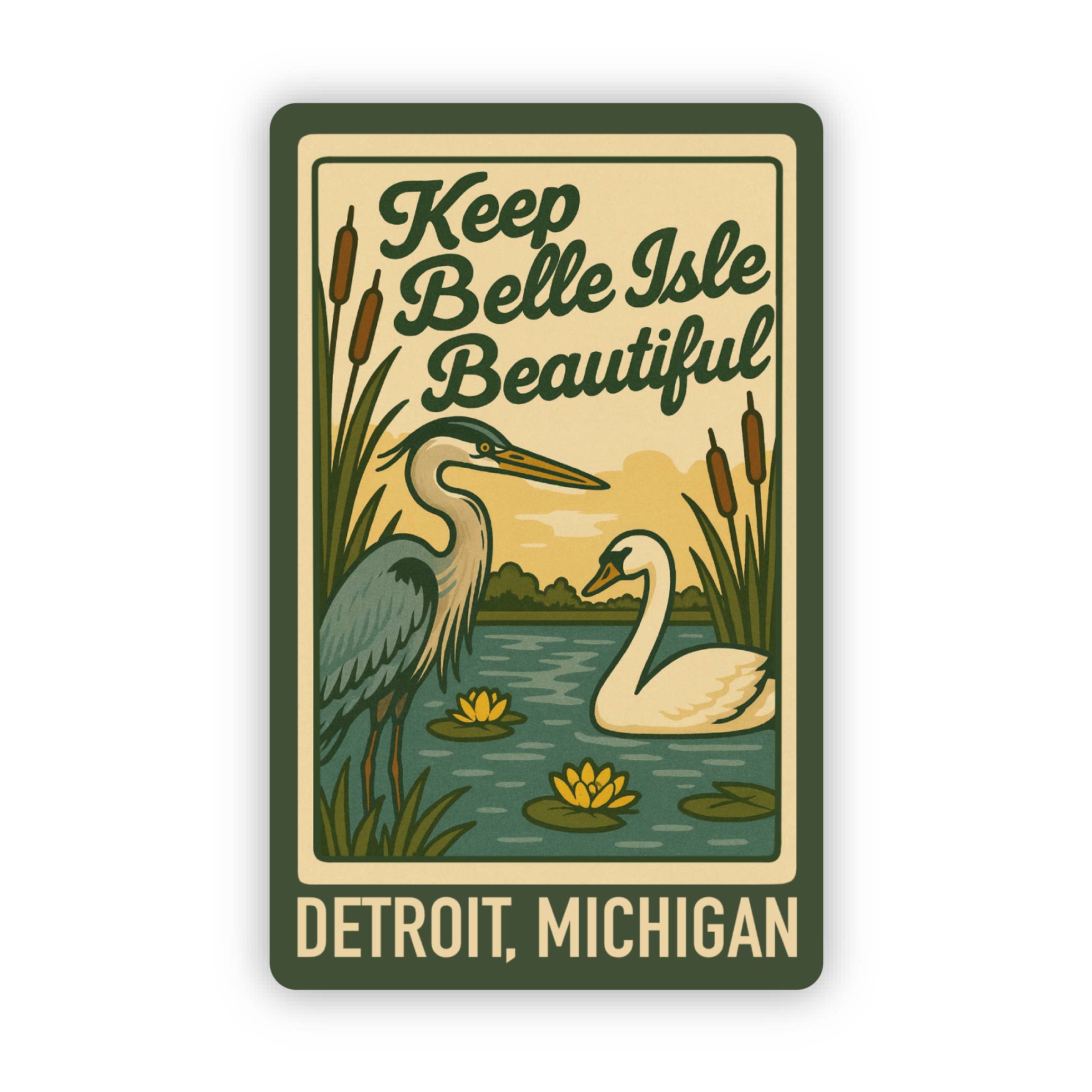 KBIB Sticker - Heron&Swan