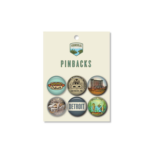 Motown Pinbacks (Set of 6)
