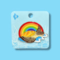 Fin Pin Shop - Loggerhead Sea Turtle Rainbow Enamel Pin