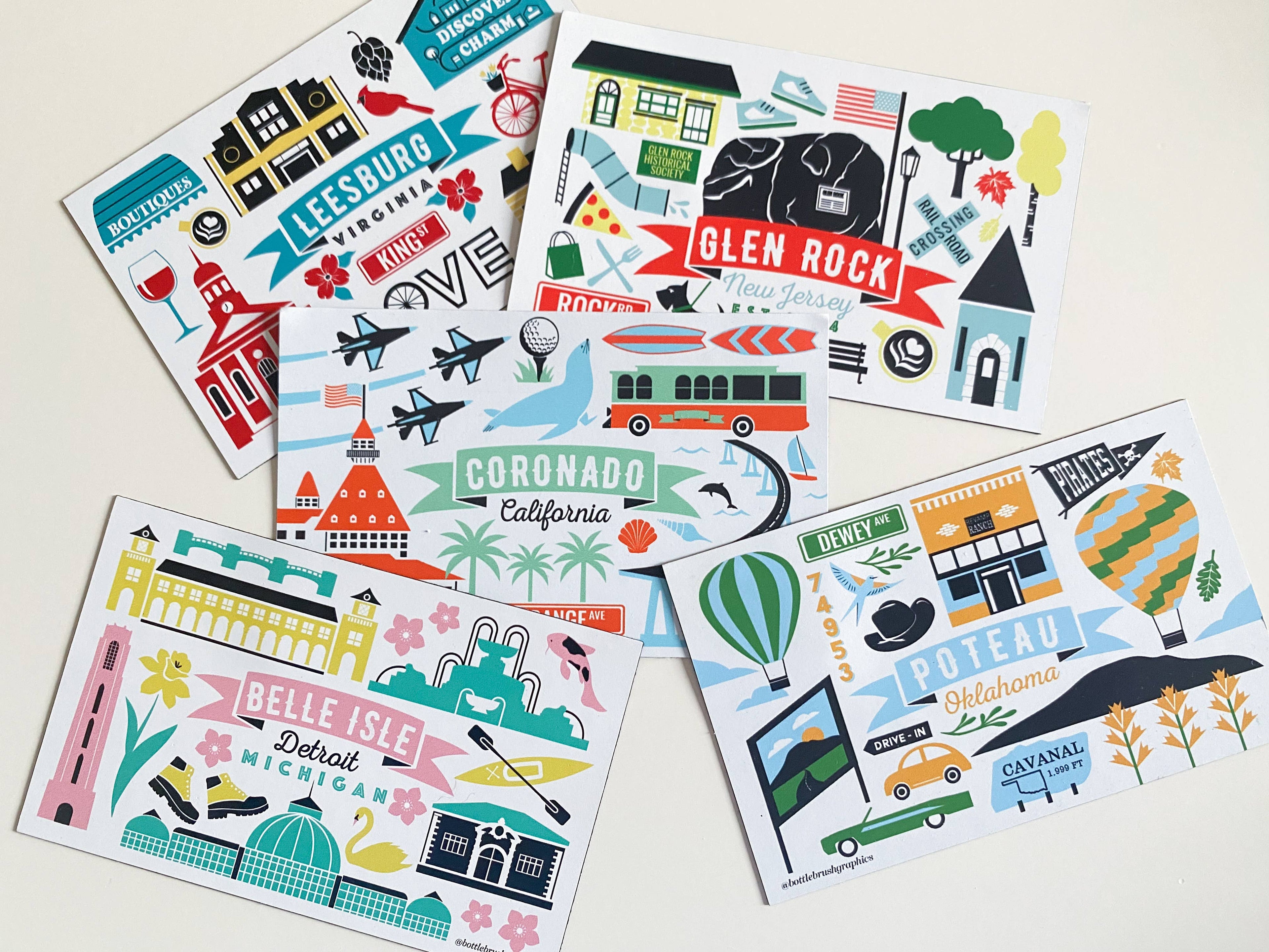 Bottlebrush Graphics - Custom Location Magnets