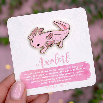 Axolotl Enamel Pin