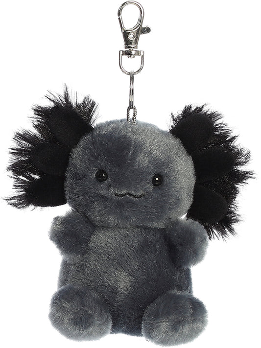 4" Onyx Axolotl Clip On