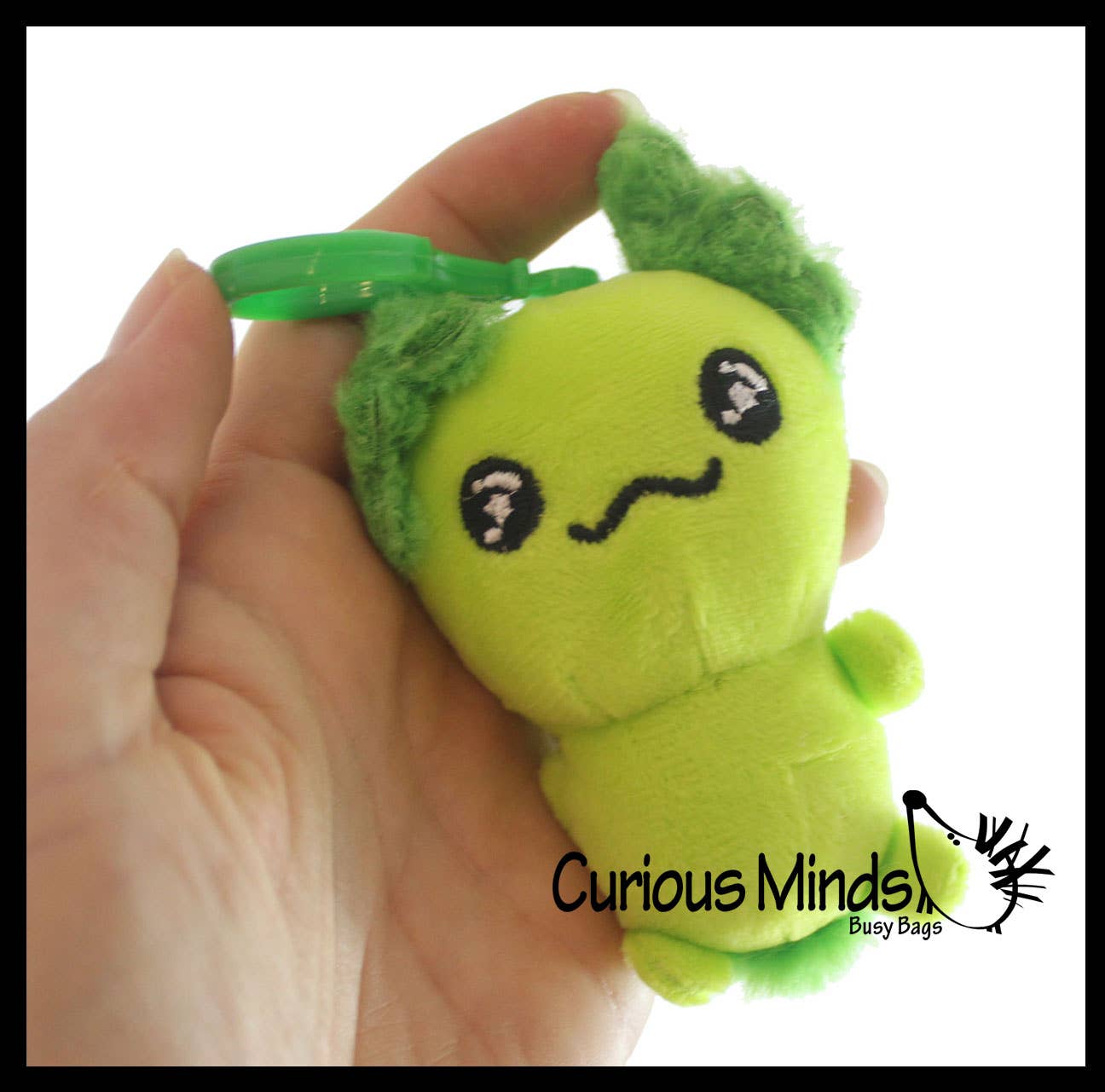 Axolotl Plush Clip-on Keychain