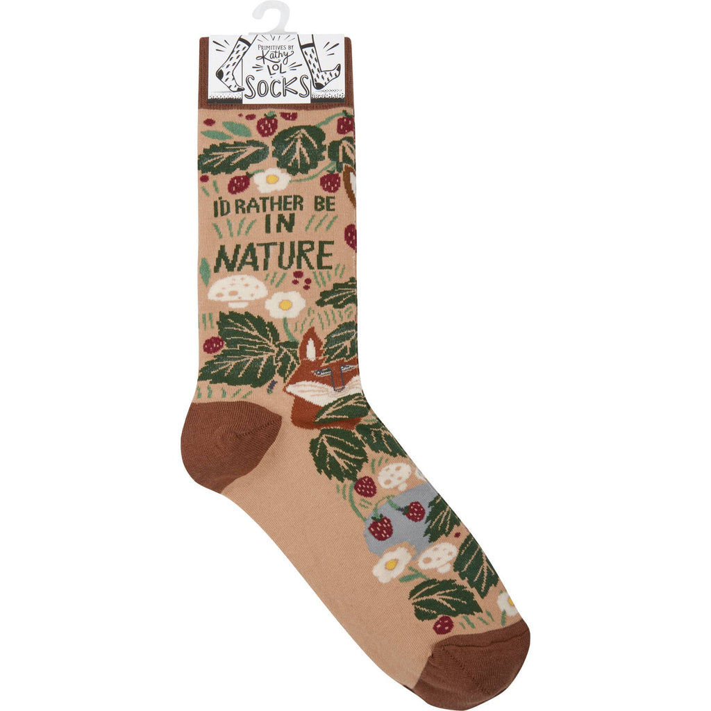 Primitives by Kathy - I'd Rather Be In Nature Socks