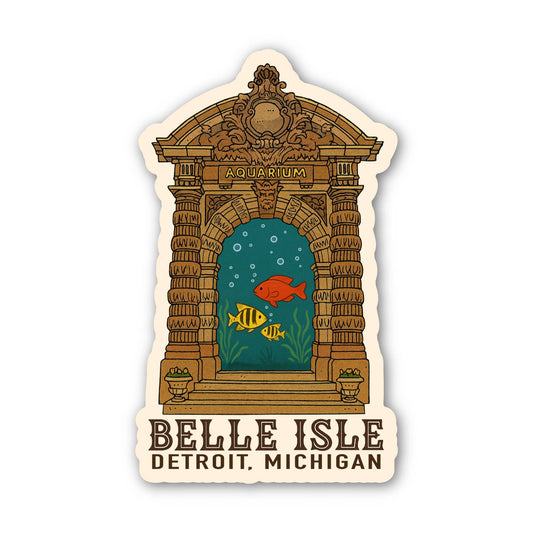 Jones Sticker Co - Belle Isle Aquarium Sticker 