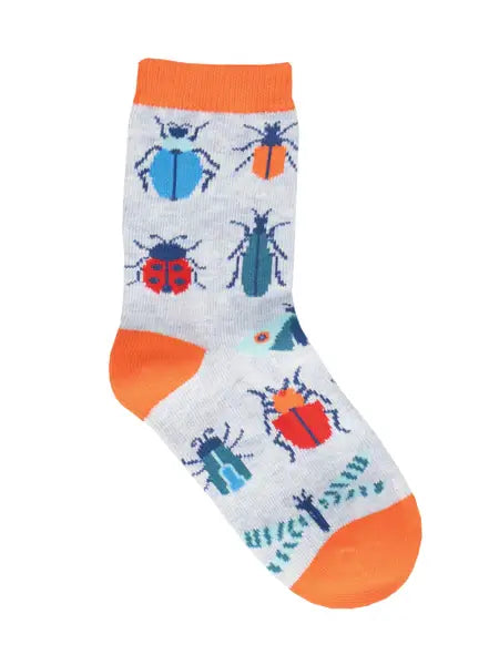 Kids' Cotton Crew Socks- Buggin' Out