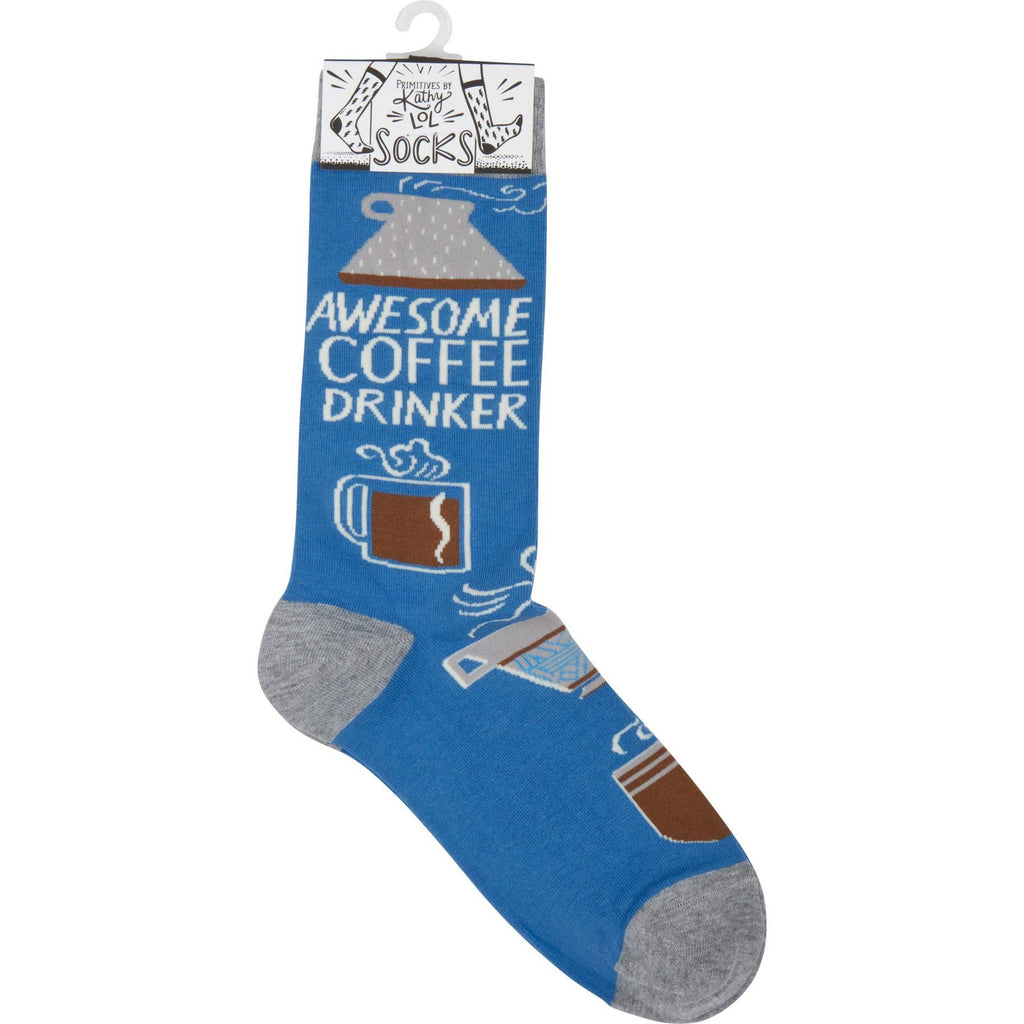 Primitives by Kathy - Awesome Coffee Drinker Socks