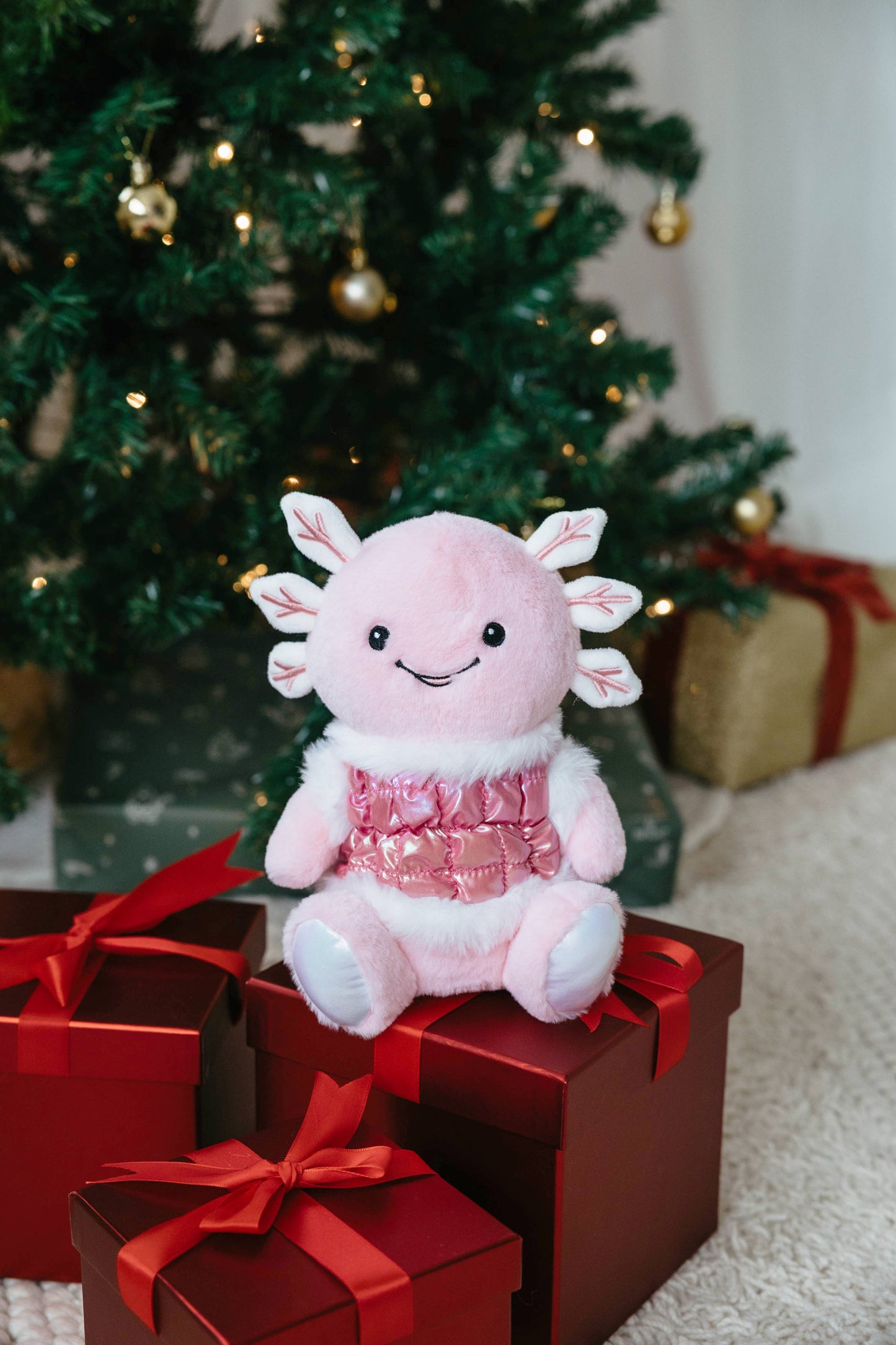 Holiday Icey Axolotl Small 9"