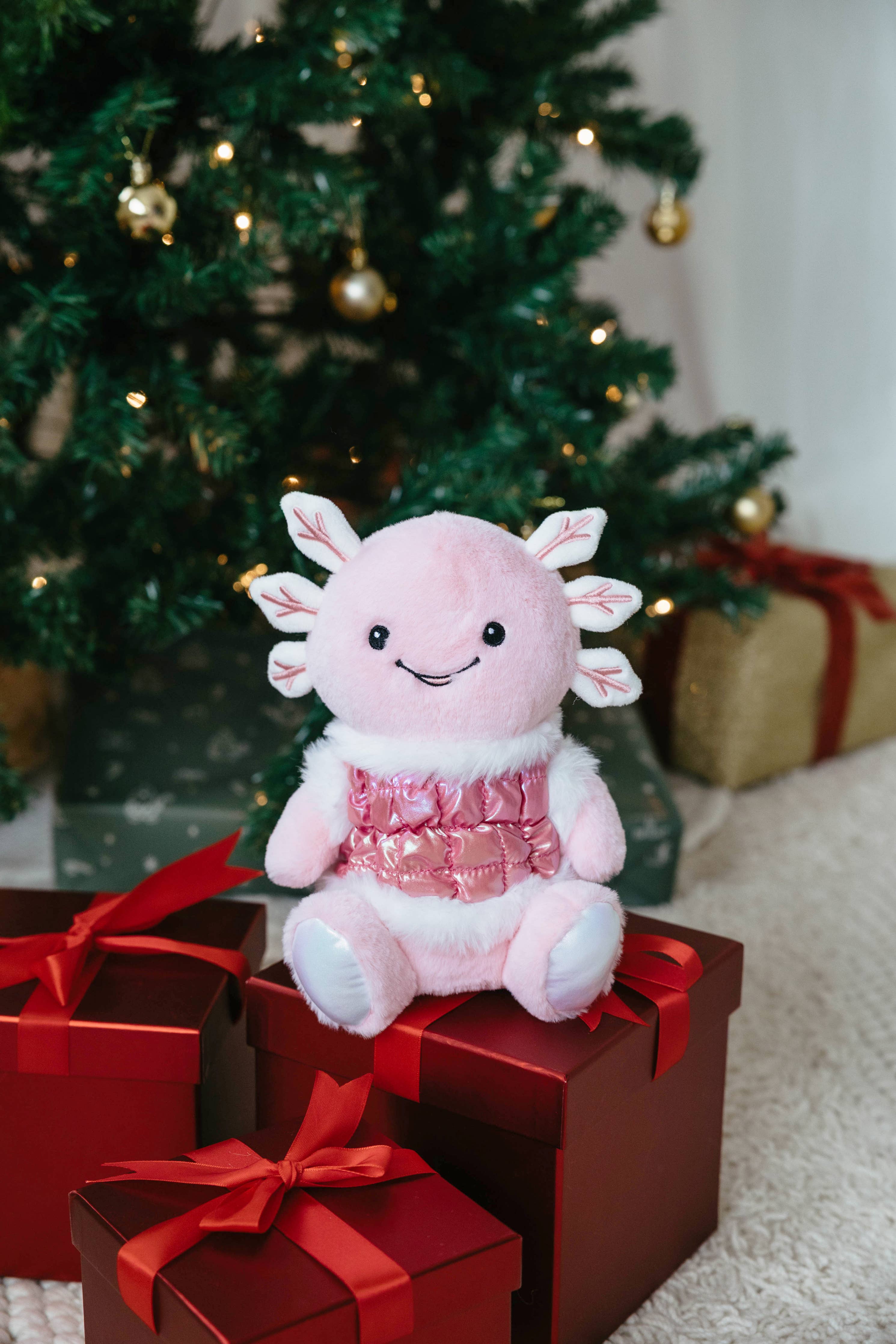 Holiday Icey Axolotl Small 9"