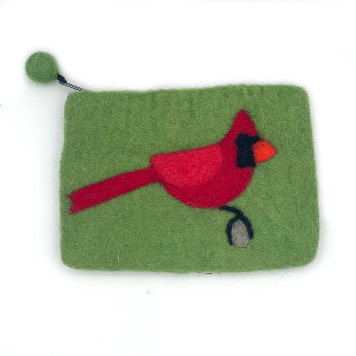 Cardinal Felt Coin Purse
