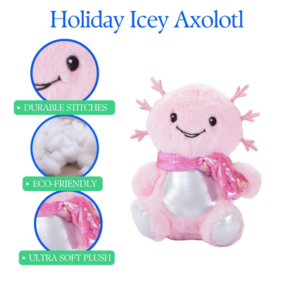 Holiday Icey Axolotl Extra Small 6"