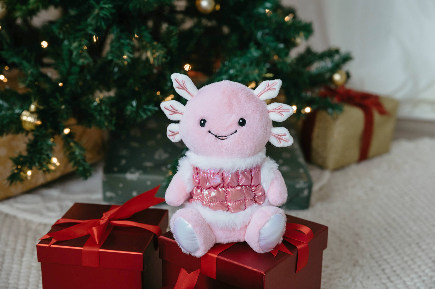 Holiday Icey Axolotl Small 9"