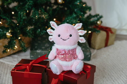 Holiday Icey Axolotl Small 9"