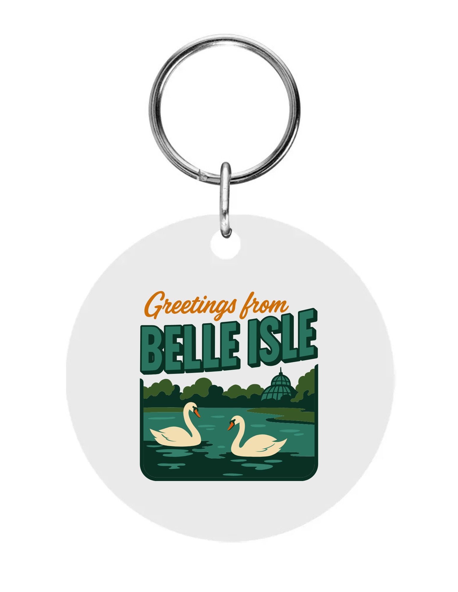 Swan Acrylic Keychain