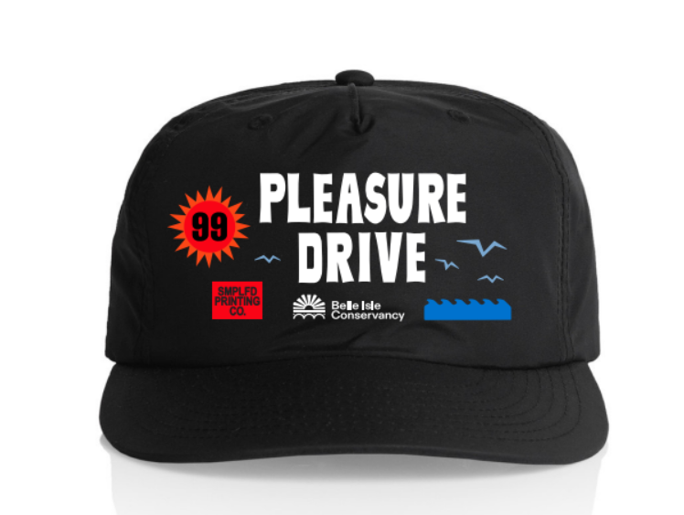 99 Pleasure Drive Nylon Cap - Black