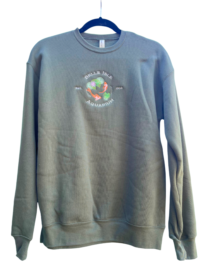 Lily Pad Embroidered Crewneck Sweatshirt