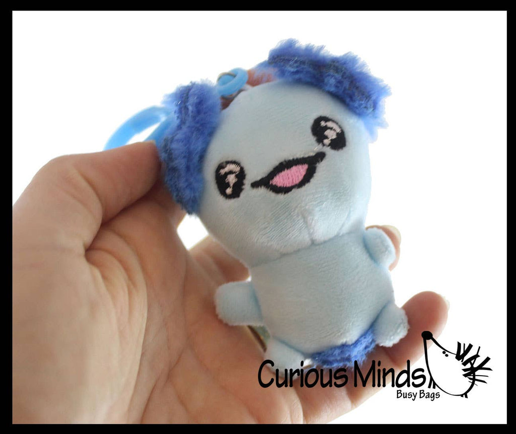 Axolotl Plush Clip-on Keychain