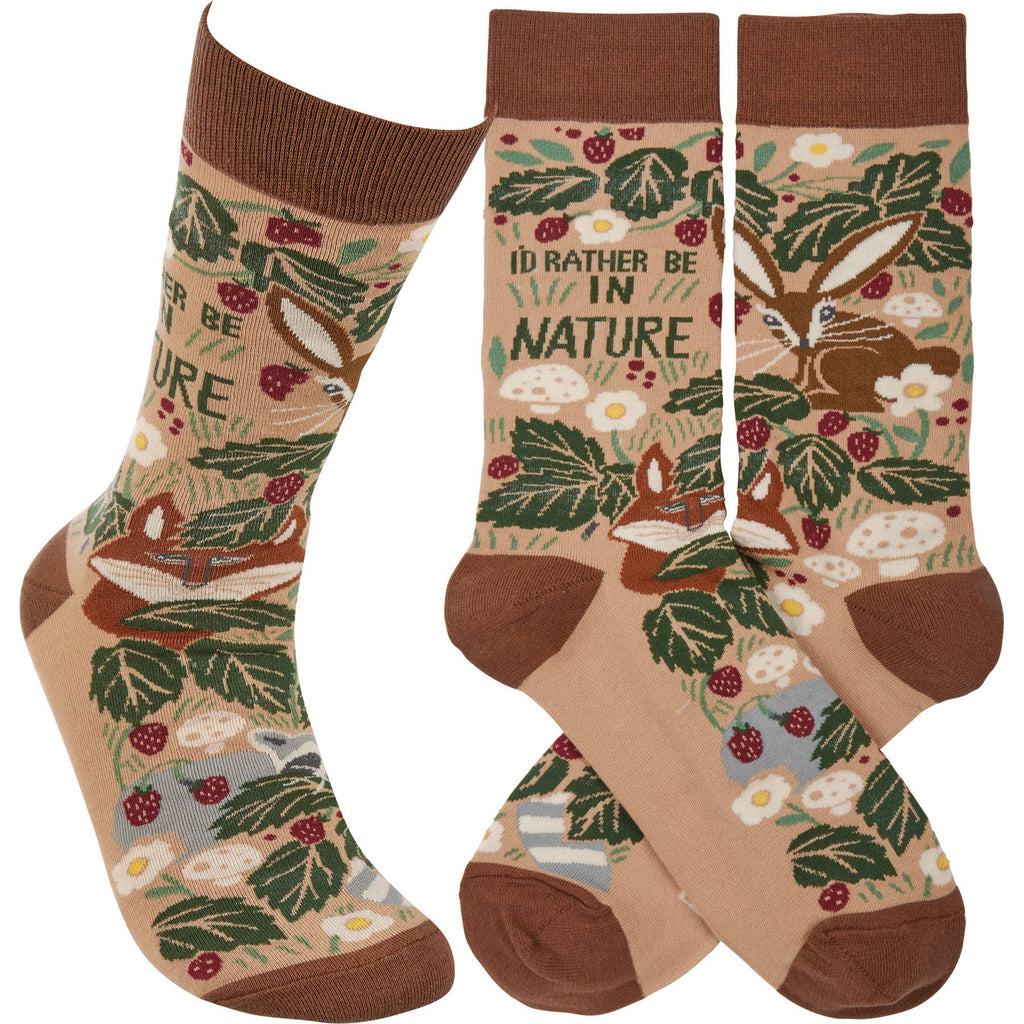 Primitives by Kathy - I'd Rather Be In Nature Socks