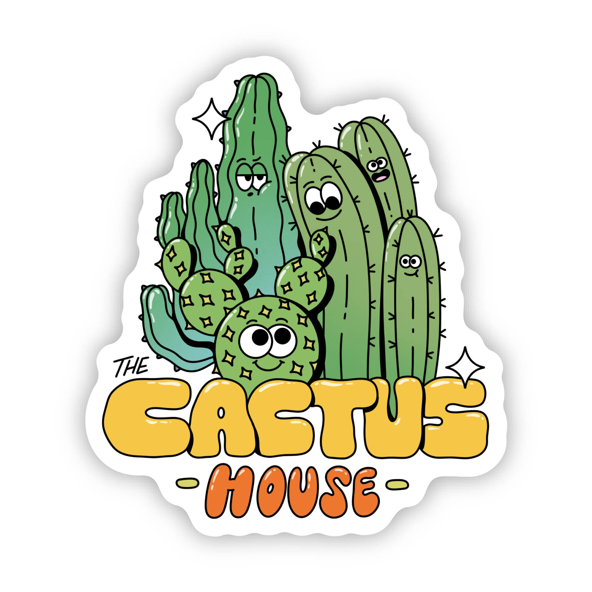 Belle Isle Cactus House Sticker