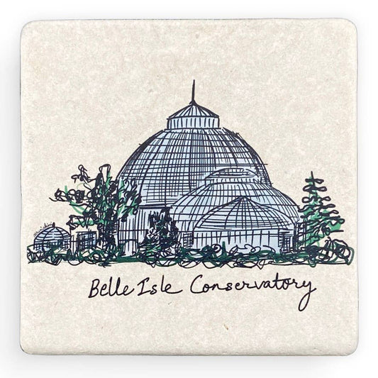 Belle Isle Conservatory Stone Magnet