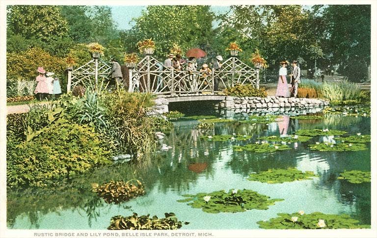 Bridge/Lily Pond Magnet