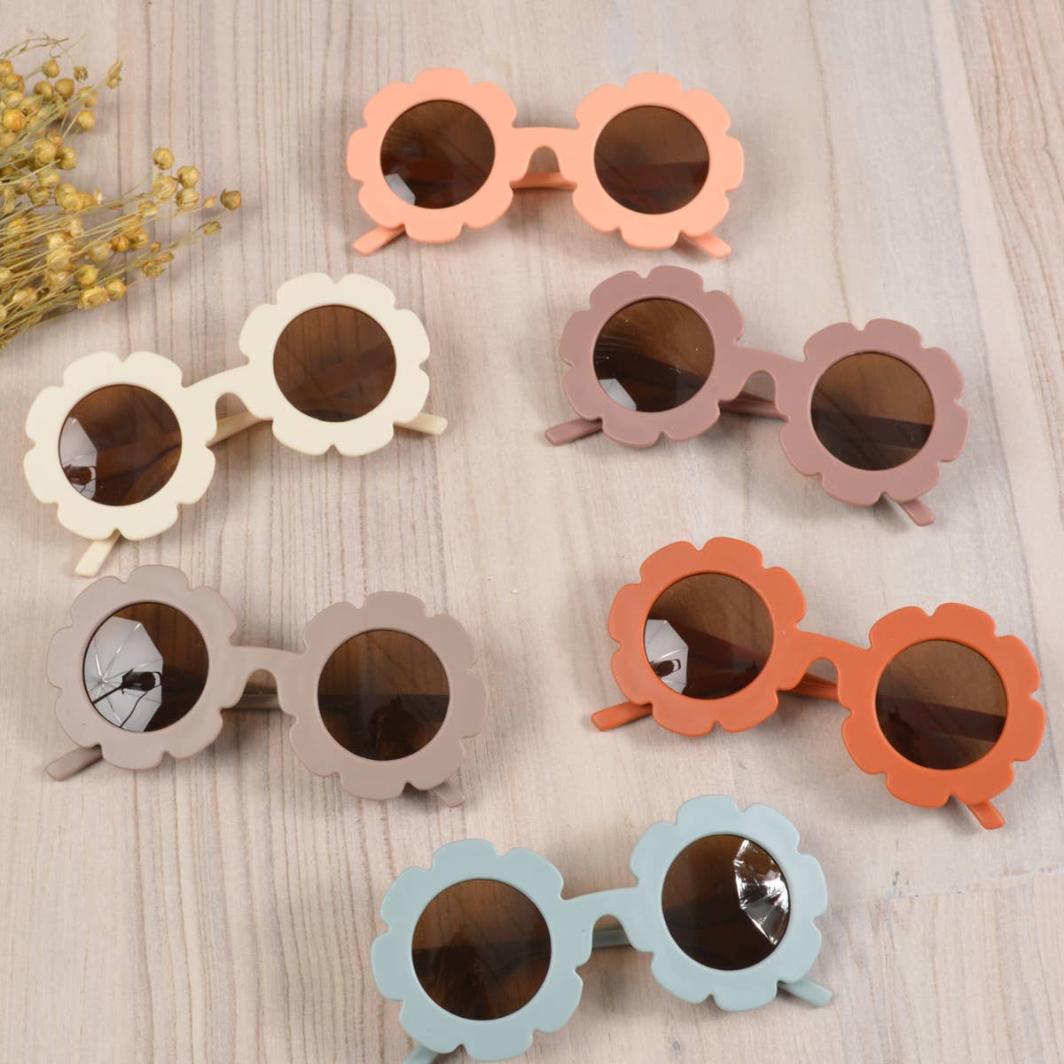 Kid's Sunflower Shape Sunglasses Eyewear