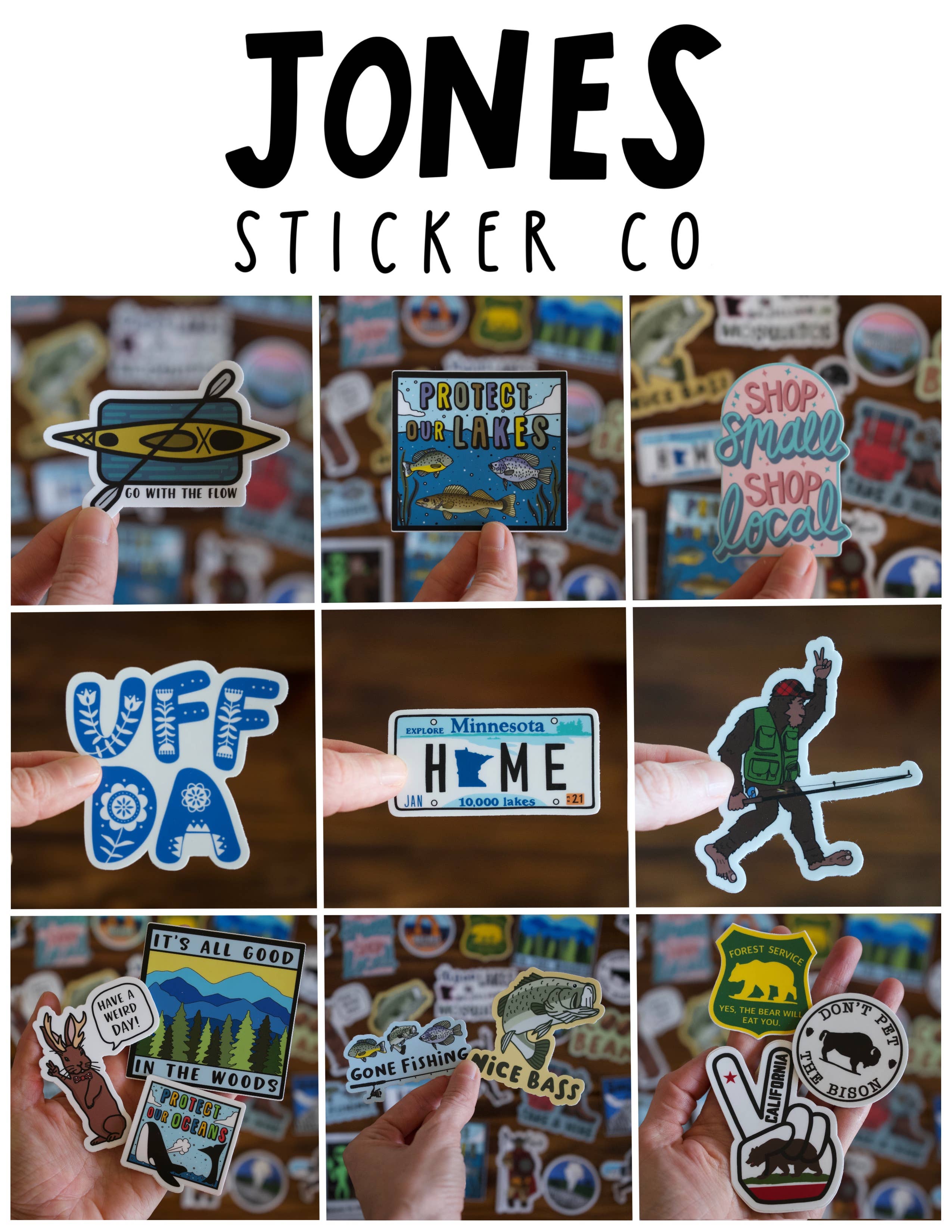 Jones Sticker Co - Belle Isle Just Keep Swimming Sticker | Aquarium Sticker