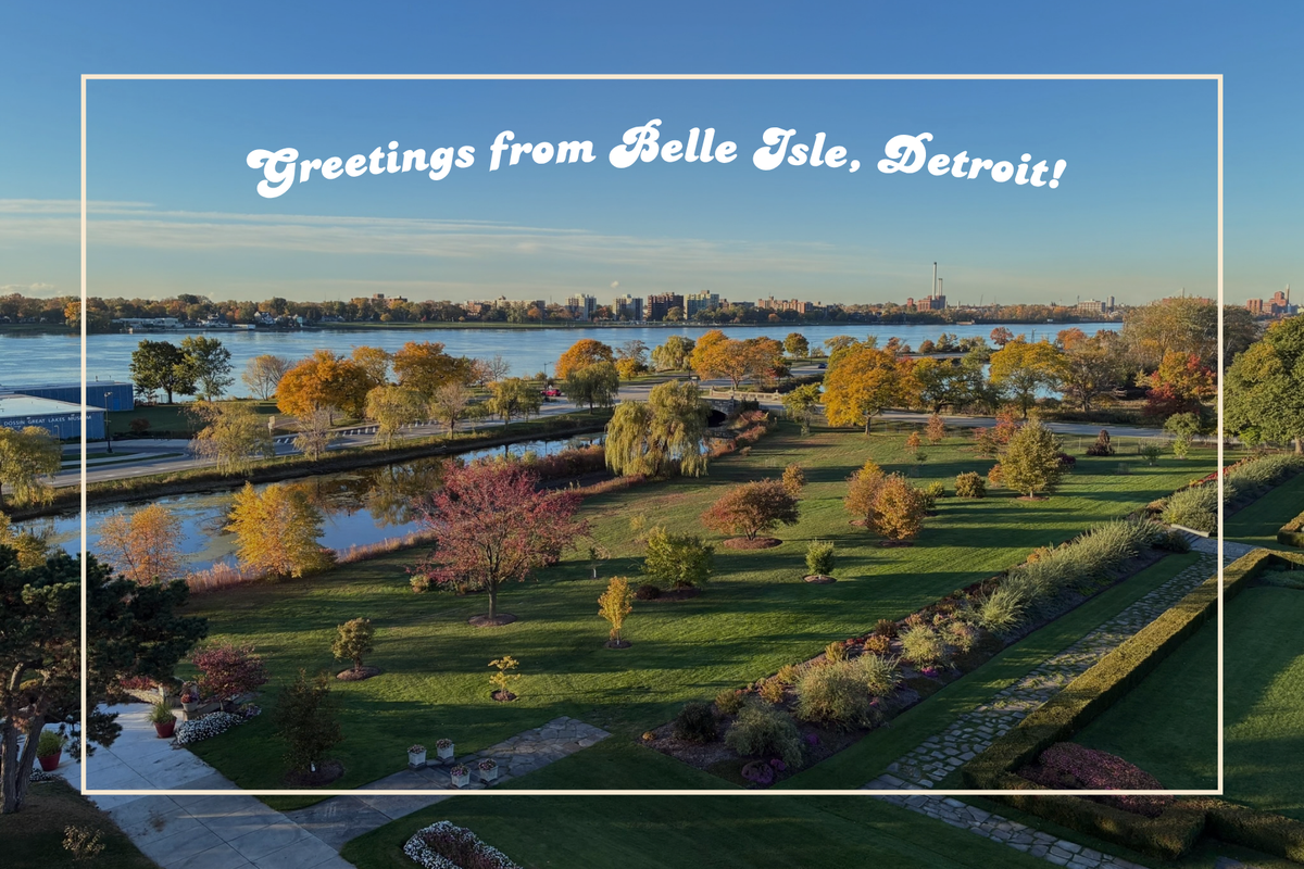 Belle Isle Aerial View Modern Postcard