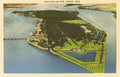 Vintage Postcard - Belle Isle Aerial View